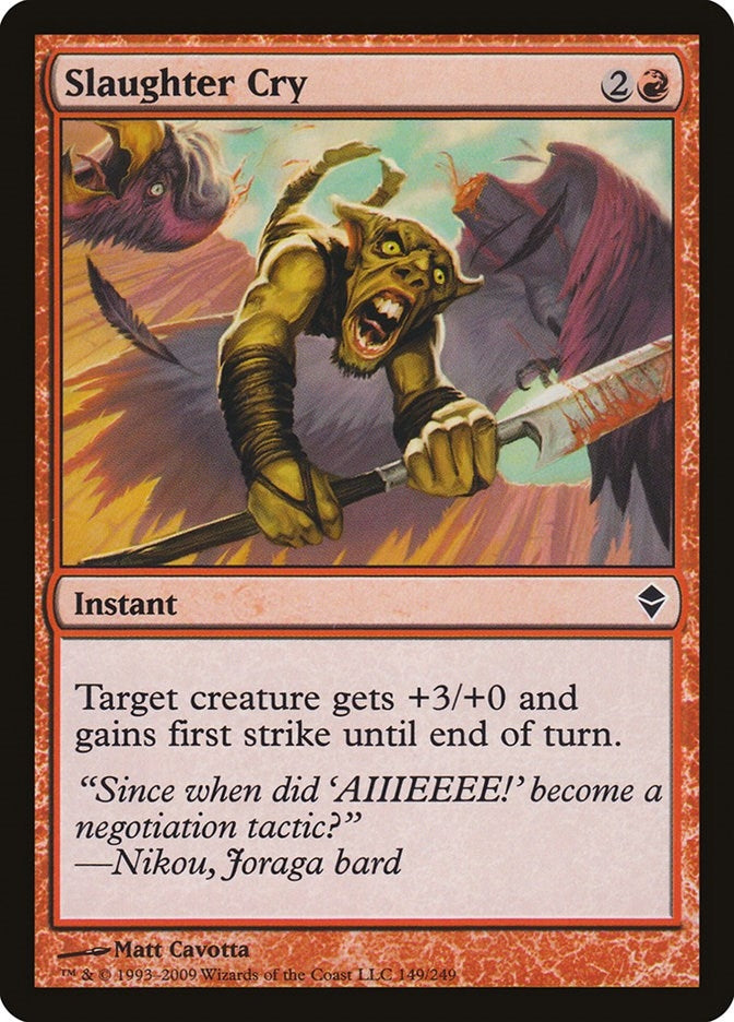 Image for Slaughter Cry (149) (ZEN) - Magic: The Gathering