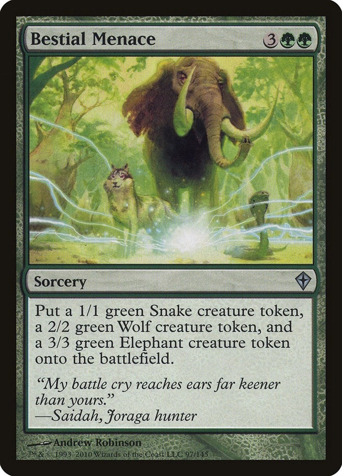 Image for Bestial Menace (97) (WWK) - Magic: The Gathering