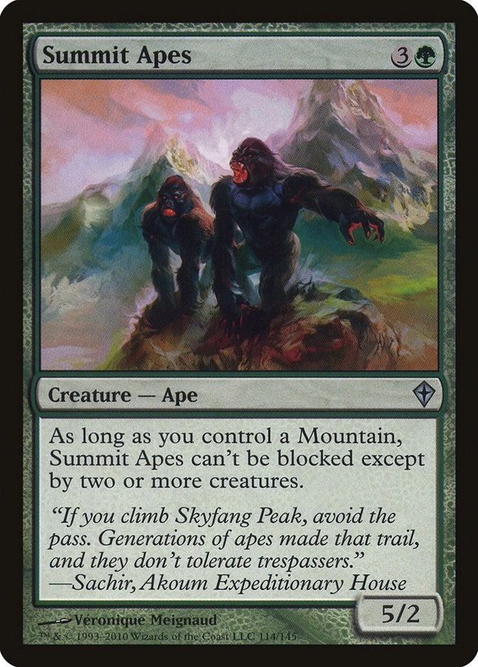 Image for Summit Apes (114) (WWK) - Magic: The Gathering