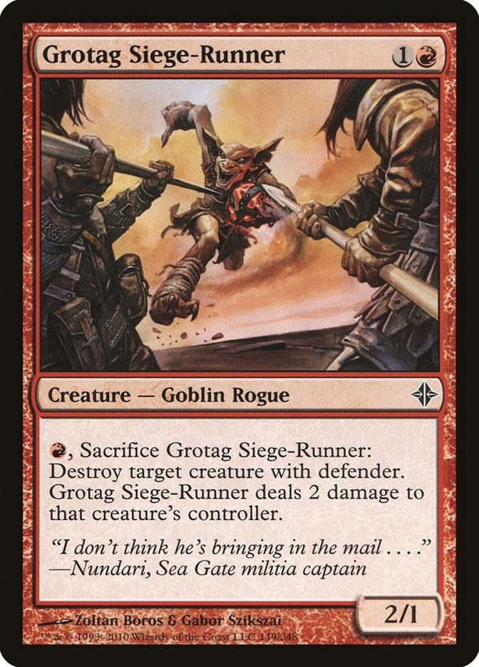 Image for Grotag Siege-Runner (149) (ROE) - Magic: The Gathering