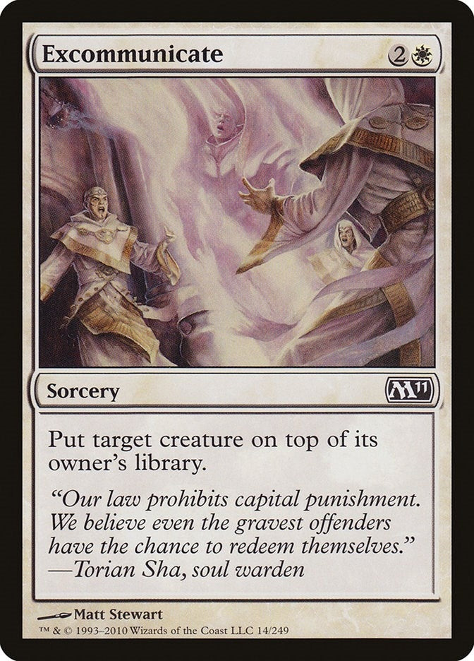 Image for Excommunicate (14) (M11) - Magic: The Gathering