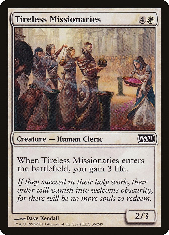 Image for Tireless Missionaries (36) (M11) - Magic: The Gathering