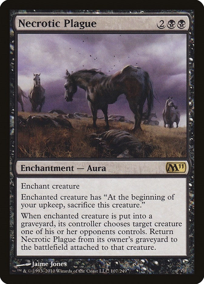 Image for Necrotic Plague (107) (M11) - Magic: The Gathering