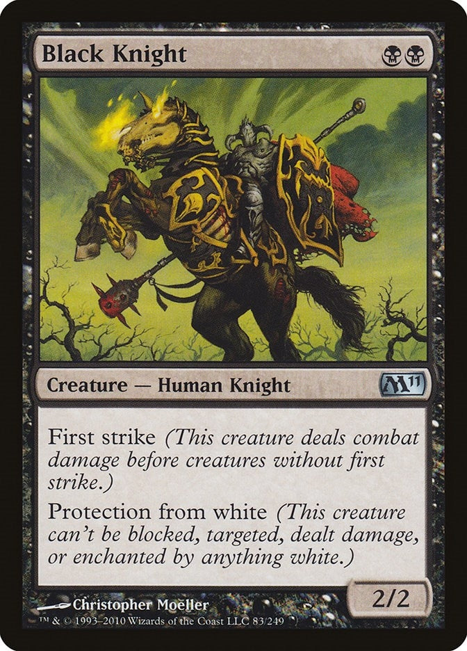 Image for Black Knight (83) (M11) - Magic: The Gathering