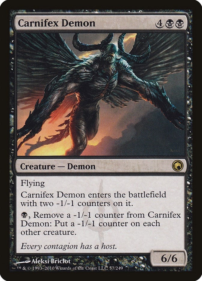 Image for Carnifex Demon (57) (SOM) - Magic: The Gathering