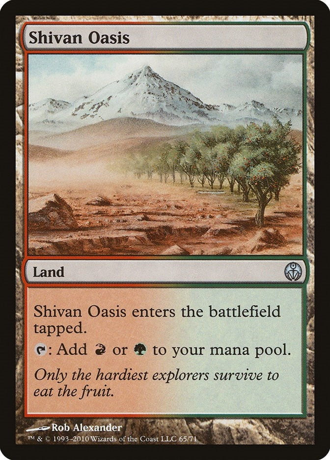 Image for Shivan Oasis (65) (DDE) - Magic: The Gathering