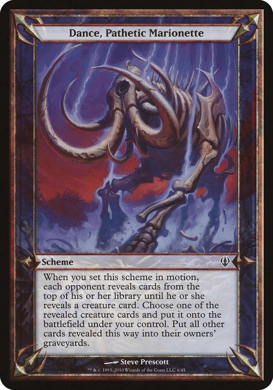 Image for Dance, Pathetic Marionette (Archenemy) (OVER) - Magic: The Gathering