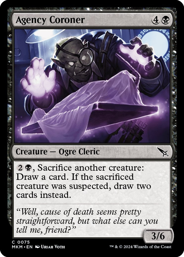 Image for Agency Coroner (75) (MKM) - Magic: The Gathering