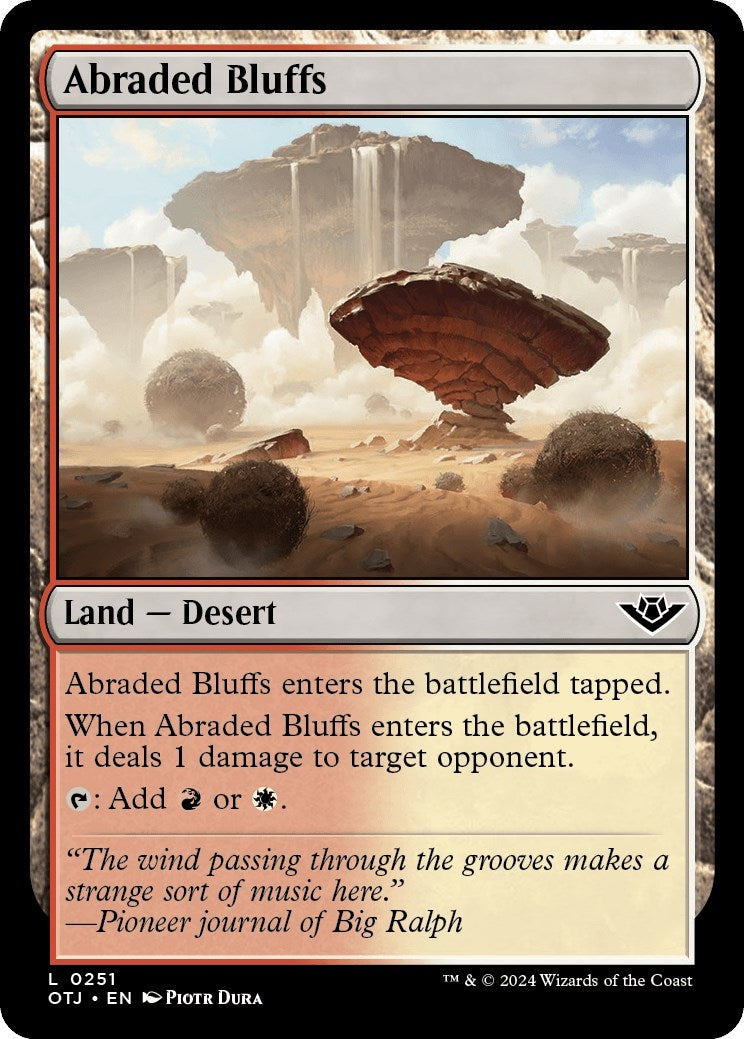 Image for Abraded Bluffs (251) (OTJ) - Magic: The Gathering