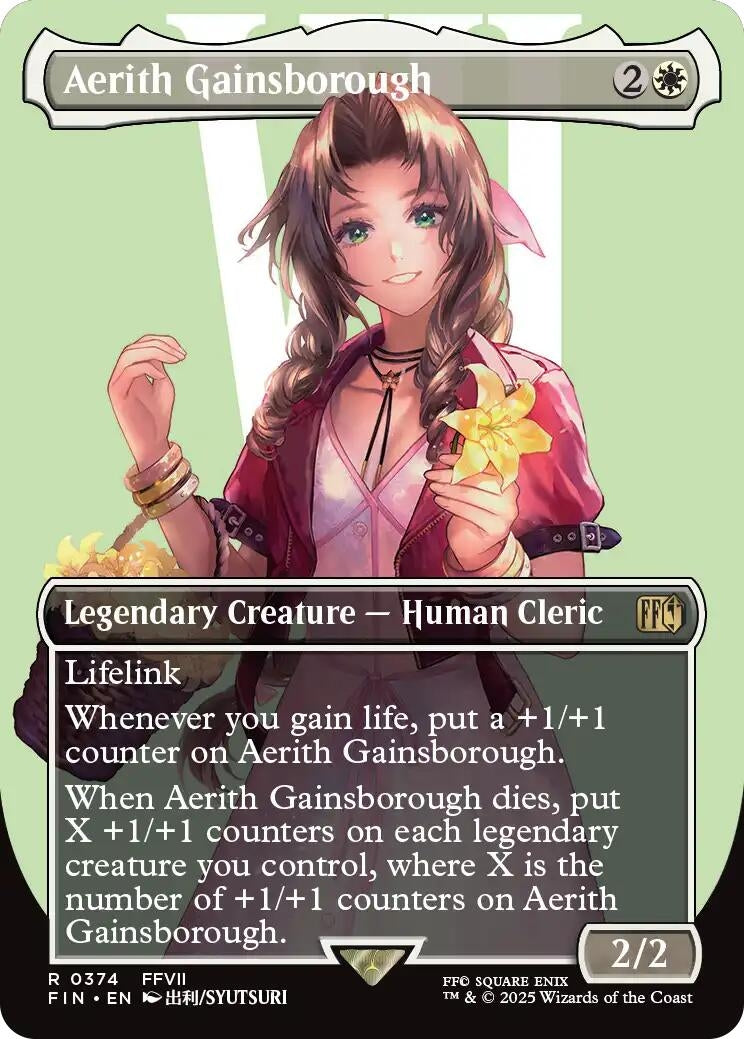 Image for Aerith Gainsborough (Borderless) (374) (FIN) - Magic: The Gathering