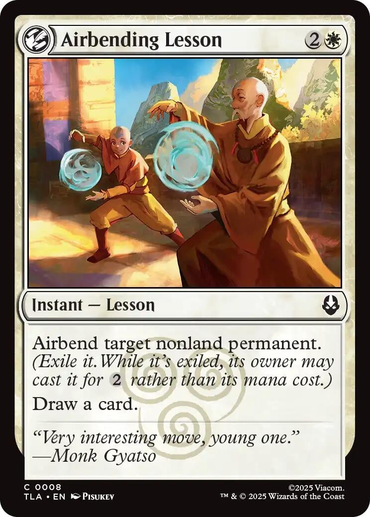 Image for Airbending Lesson (8) (TLA) - Magic: The Gathering