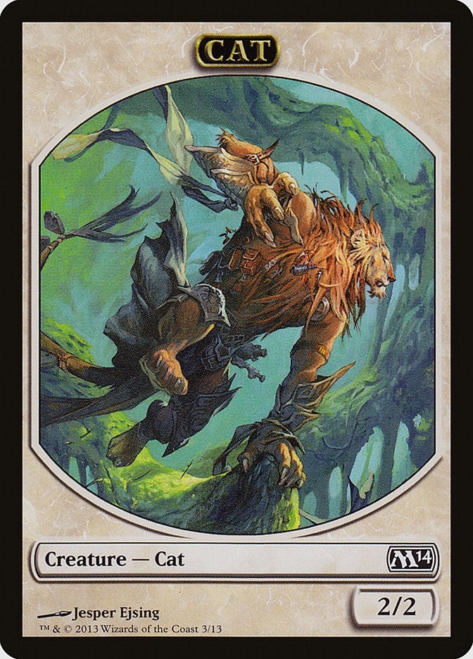 Image for Cat Token (3) (M14) - Magic: The Gathering