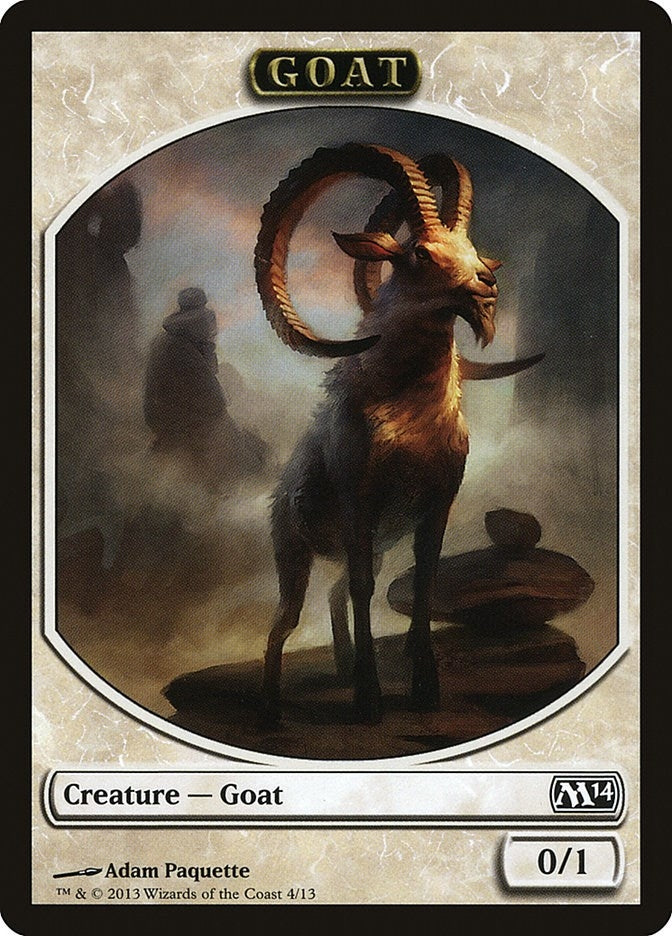 Image for Goat Token (4) (M14) - Magic: The Gathering