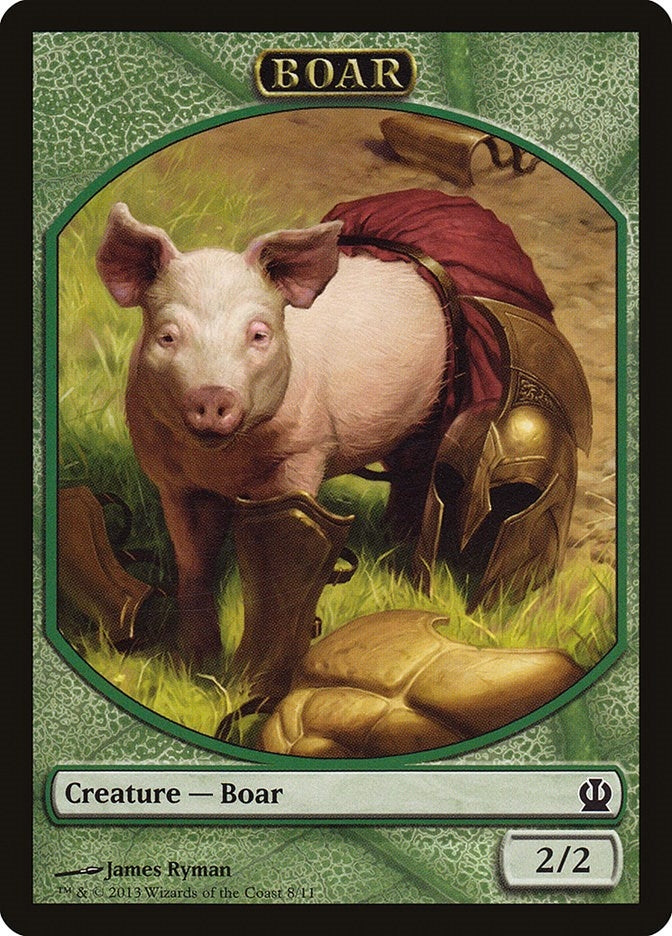 Image for Boar Token (8) (THS) - Magic: The Gathering