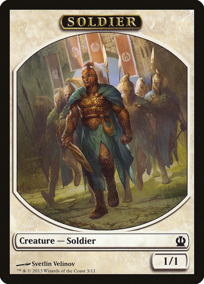 Image for Soldier Token (Velinov) (3) (THS) - Magic: The Gathering