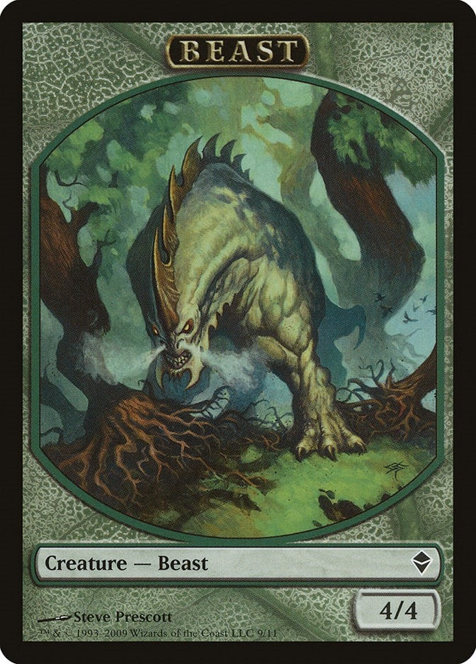 Image for Beast Token (9) (ZEN) - Magic: The Gathering