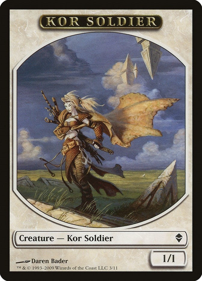 Image for Kor Soldier Token (3) (ZEN) - Magic: The Gathering