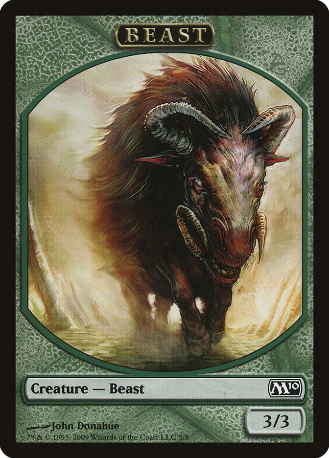 Image for Beast Token (5) (M10) - Magic: The Gathering