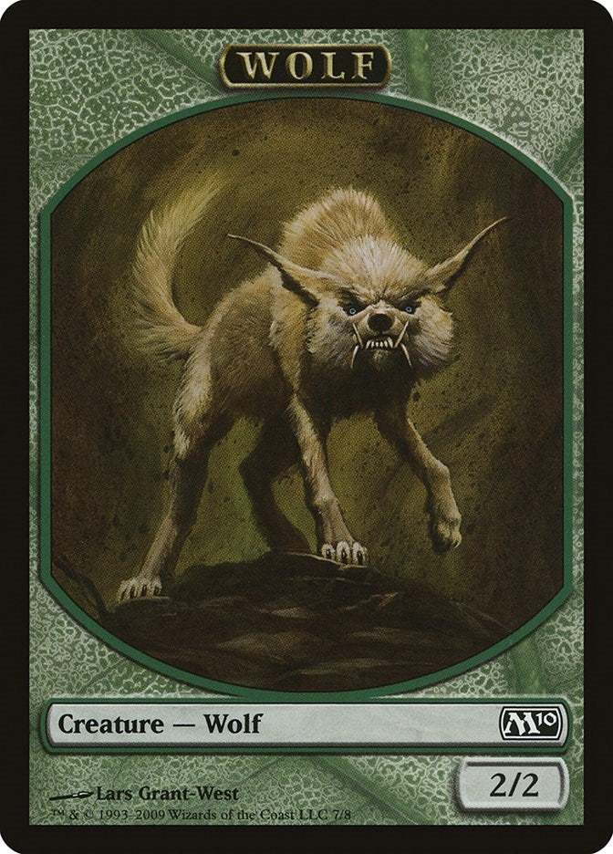 Image for Wolf Token (7) (M10) - Magic: The Gathering