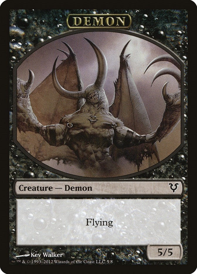 Image for Demon Token (5) (AVR) - Magic: The Gathering