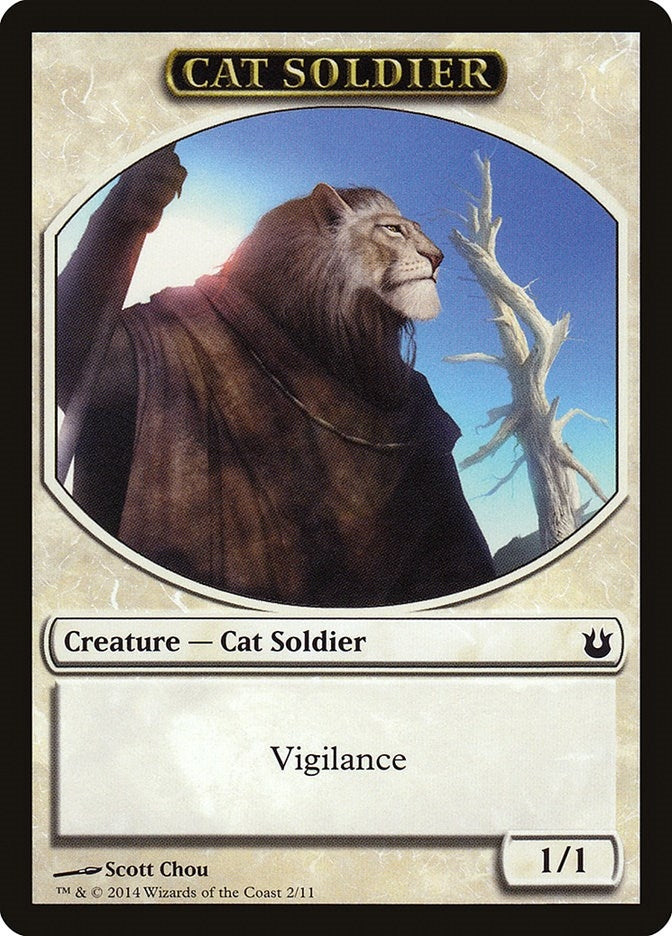 Image for Cat Soldier Token (2) (BNG) - Magic: The Gathering