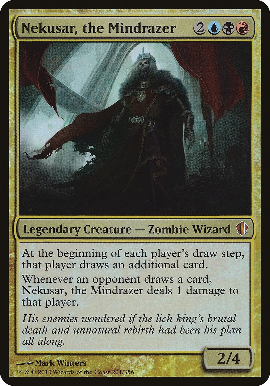 Image for Nekusar, the Mindrazer (Commander 2013) (201) (OVER) - Magic: The Gathering