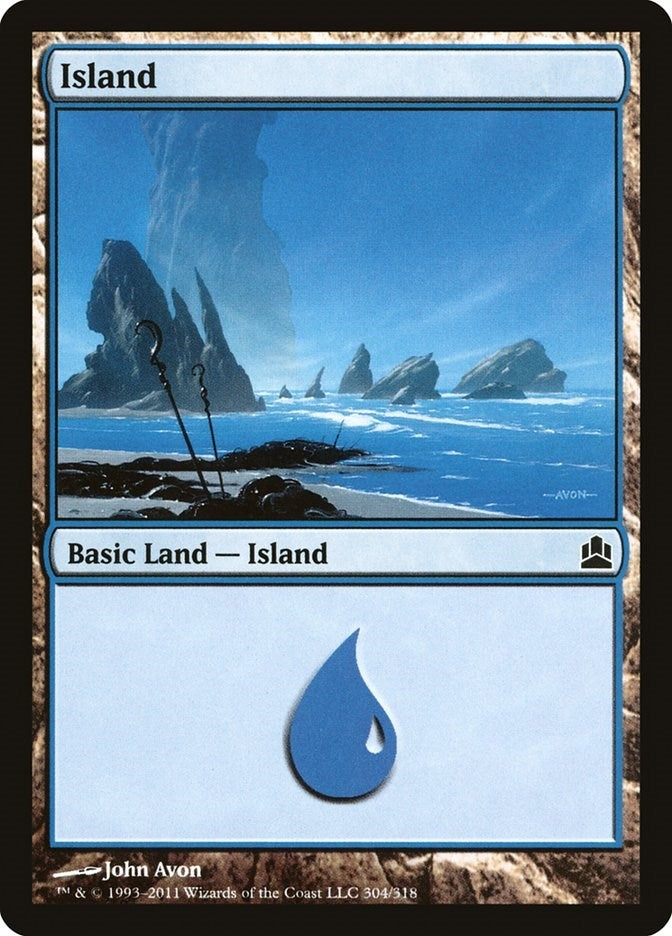 Image for Island (304) (304) (CMD) - Magic: The Gathering