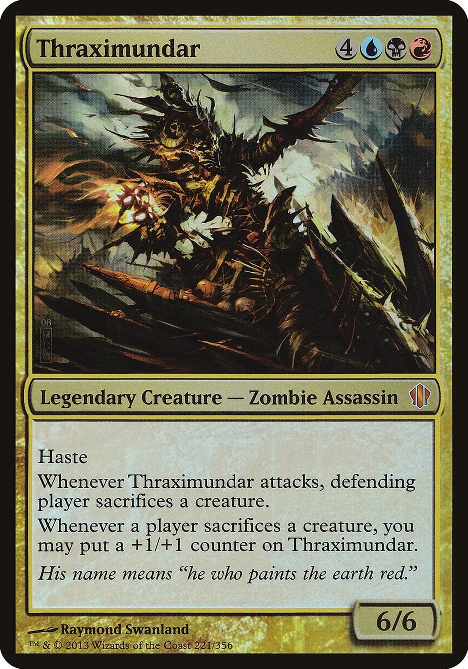 Image for Thraximundar (Commander 2013) (221) (OVER) - Magic: The Gathering