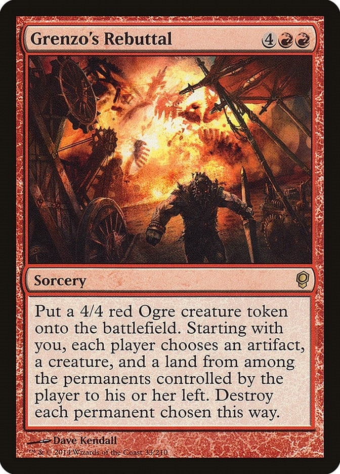Image for Grenzo's Rebuttal (33) (CNS) - Magic: The Gathering
