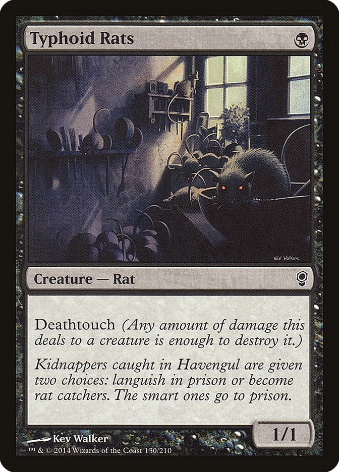Image for Typhoid Rats (130) (CNS) - Magic: The Gathering