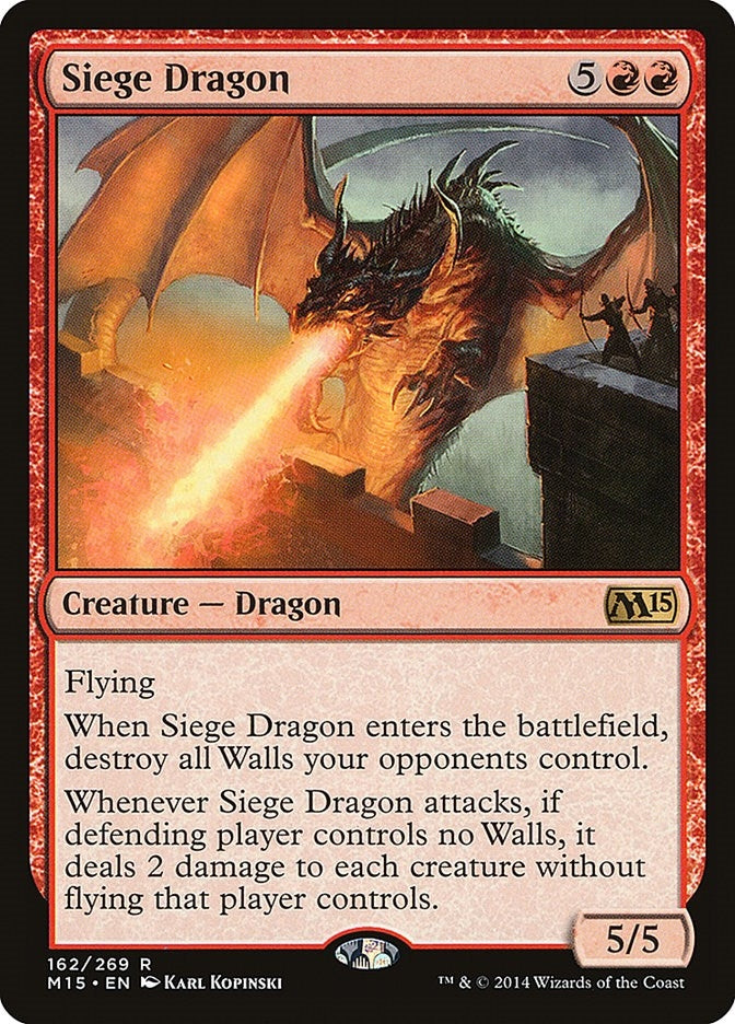 Image for Siege Dragon (162) (M15) - Magic: The Gathering