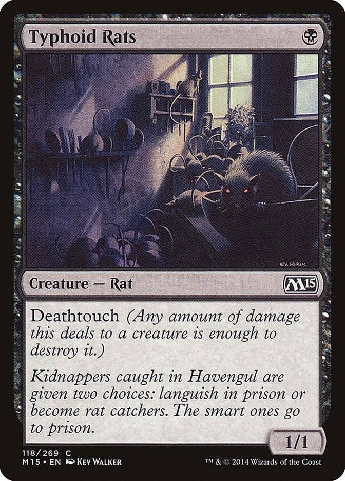 Image for Typhoid Rats (118) (M15) - Magic: The Gathering
