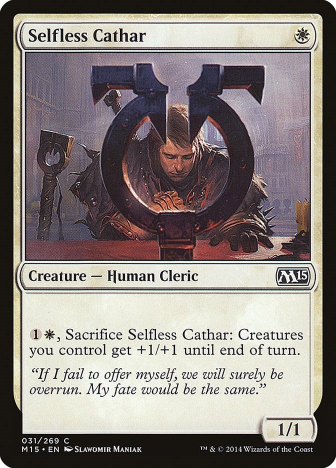 Image for Selfless Cathar (31) (M15) - Magic: The Gathering