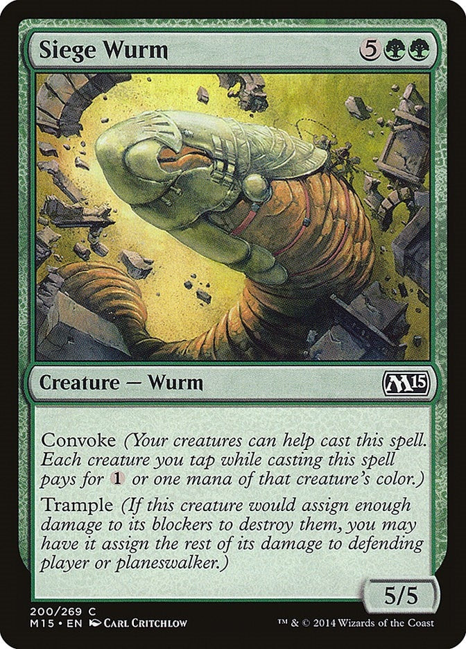 Image for Siege Wurm (200) (M15) - Magic: The Gathering