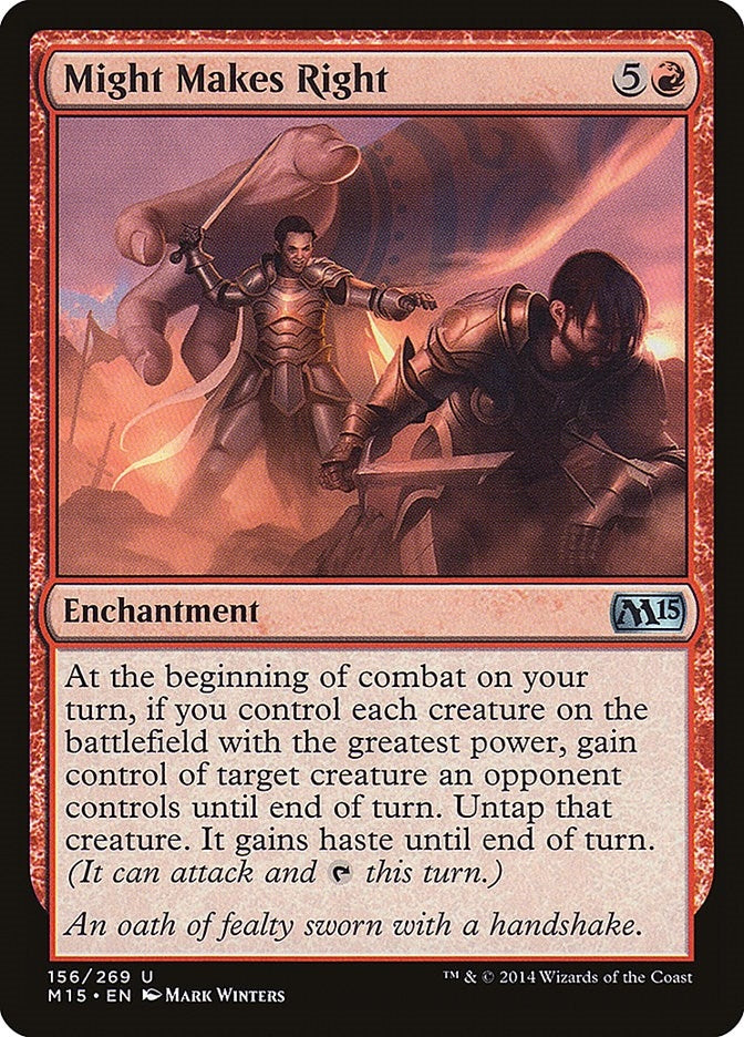 Image for Might Makes Right (156) (M15) - Magic: The Gathering