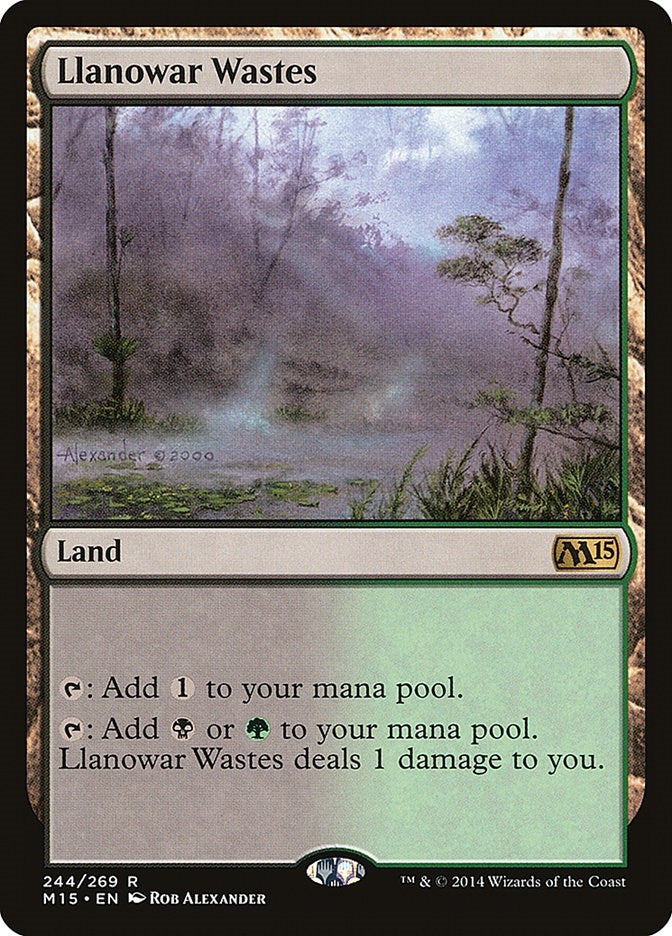 Image for Llanowar Wastes (244) (M15) - Magic: The Gathering
