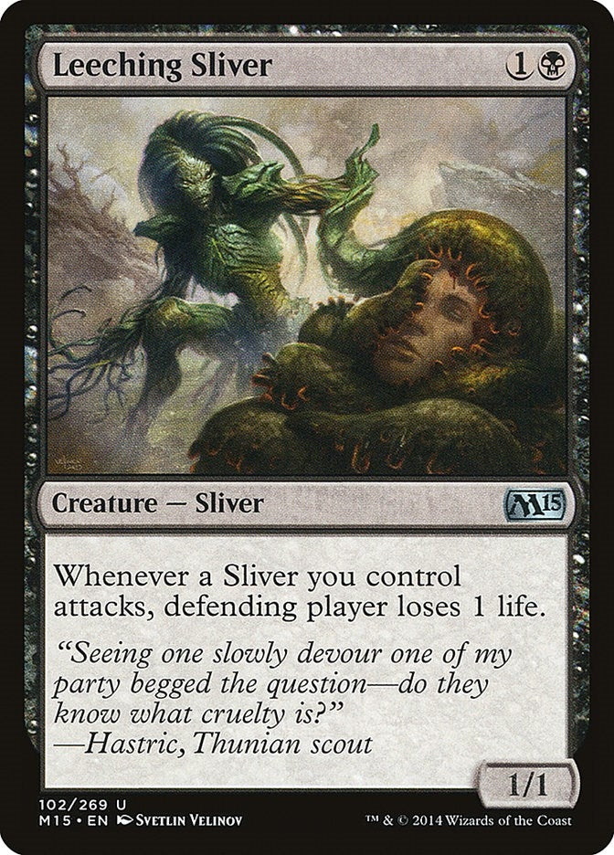 Image for Leeching Sliver (102) (M15) - Magic: The Gathering