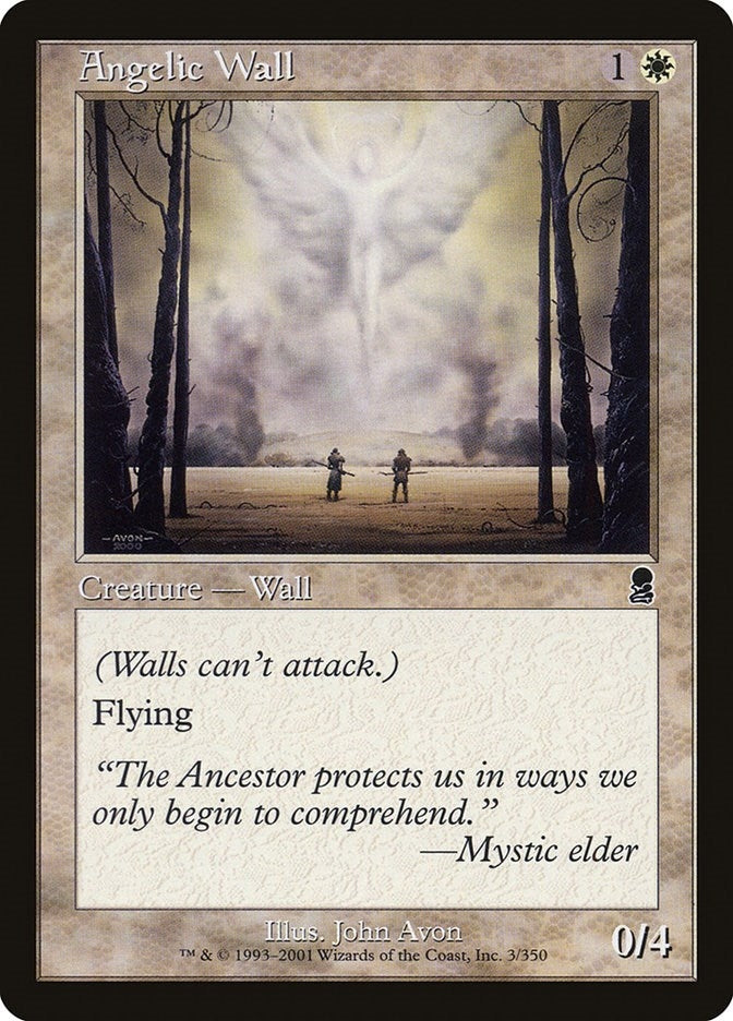 Image for Angelic Wall (3) (ODY) - Magic: The Gathering