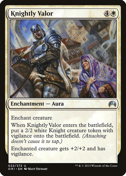 Image for Knightly Valor (22) (ORI) - Magic: The Gathering