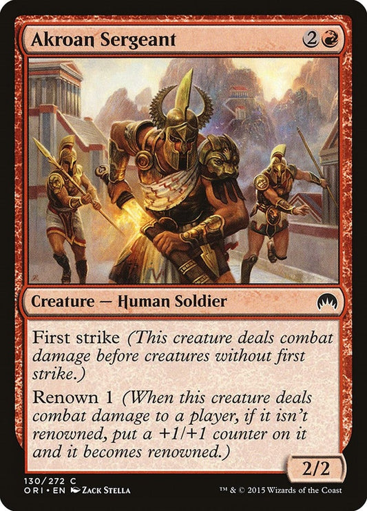 Image for Akroan Sergeant (130) (ORI) - Magic: The Gathering