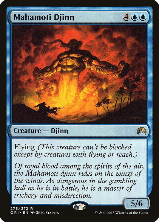 Image for Mahamoti Djinn (278) (ORI) - Magic: The Gathering