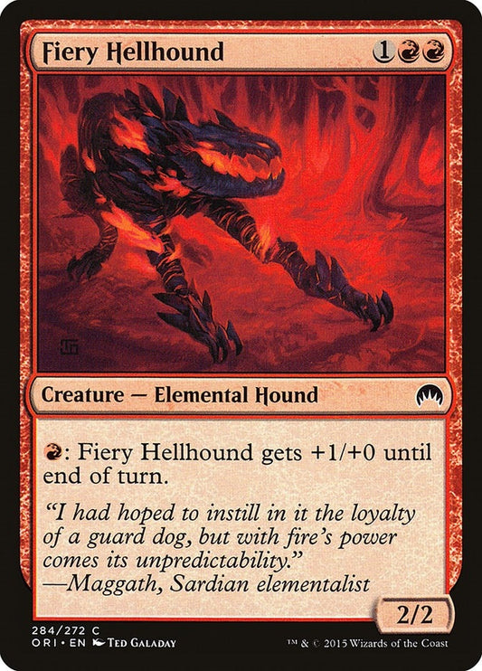 Image for Fiery Hellhound (284) (ORI) - Magic: The Gathering