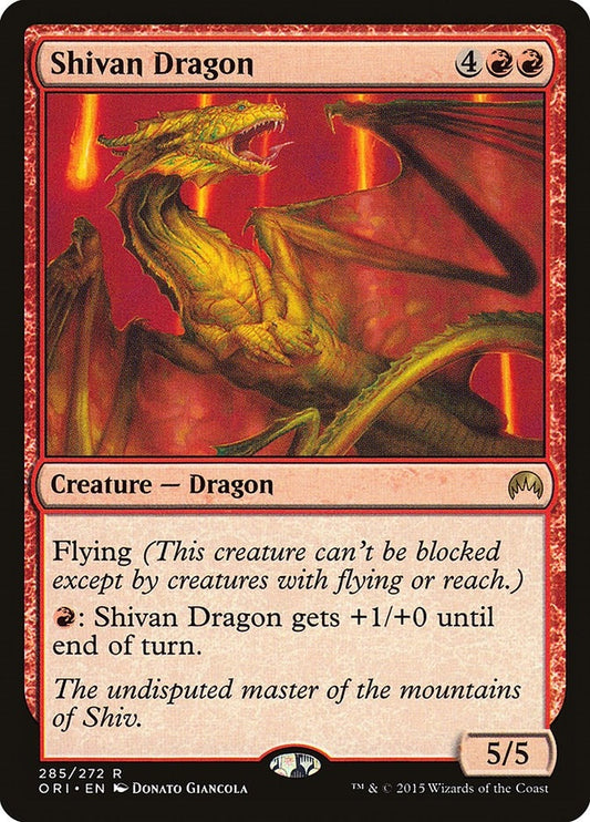 Image for Shivan Dragon (285) (ORI) - Magic: The Gathering