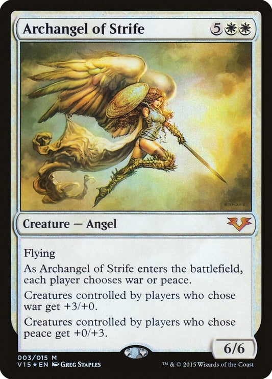 Image for Archangel of Strife (3) (V15) - Magic: The Gathering