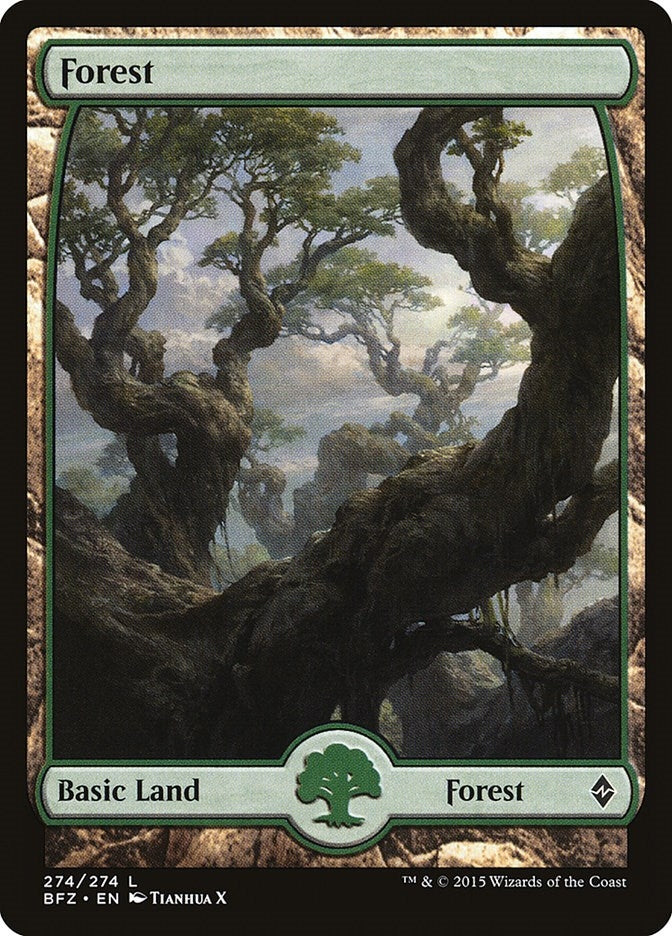 Forest (274) - Full Art (274) (BFZ)