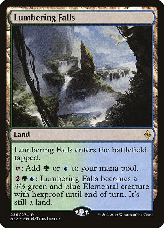 Image for Lumbering Falls (239) (BFZ) - Magic: The Gathering
