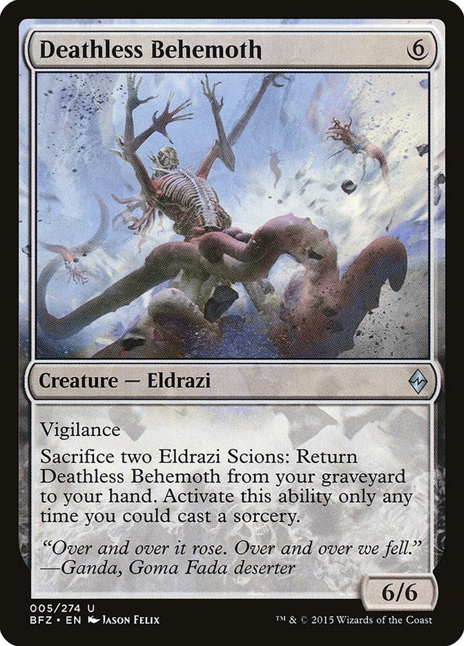 Deathless Behemoth (5) (BFZ)