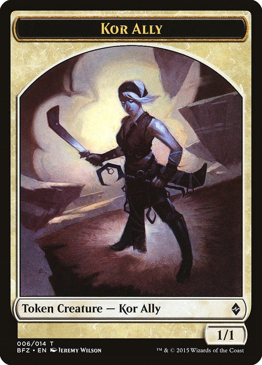 Image for Kor Ally Token (6) (BFZ) - Magic: The Gathering