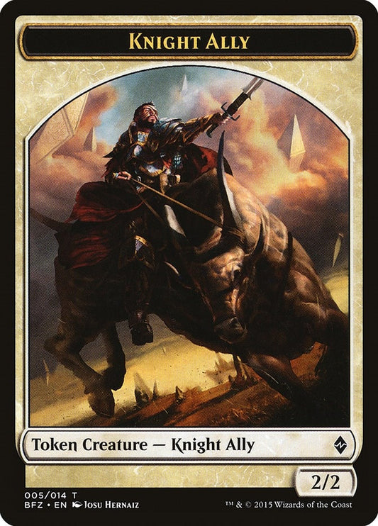 Image for Knight Ally Token (5) (BFZ) - Magic: The Gathering