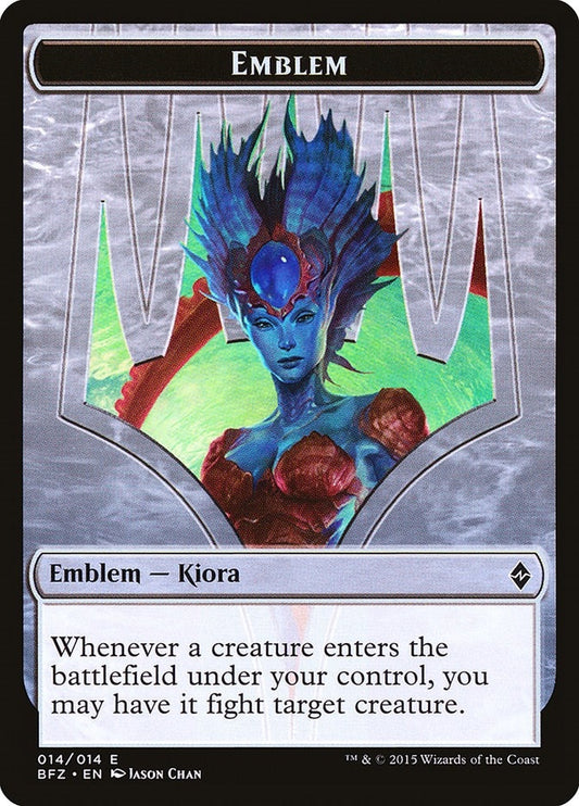 Image for Emblem - Kiora, Master of the Depths (14) (BFZ) - Magic: The Gathering